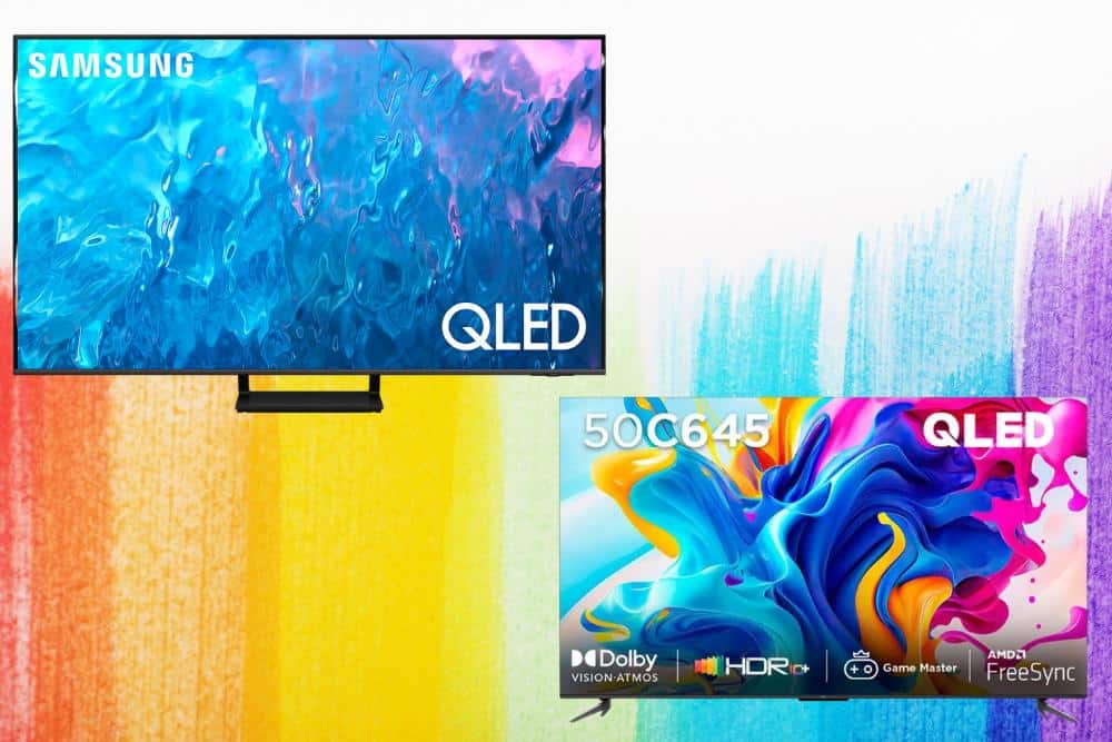 Comparativo de TVs QLED vs. Crystal UHD da Samsung